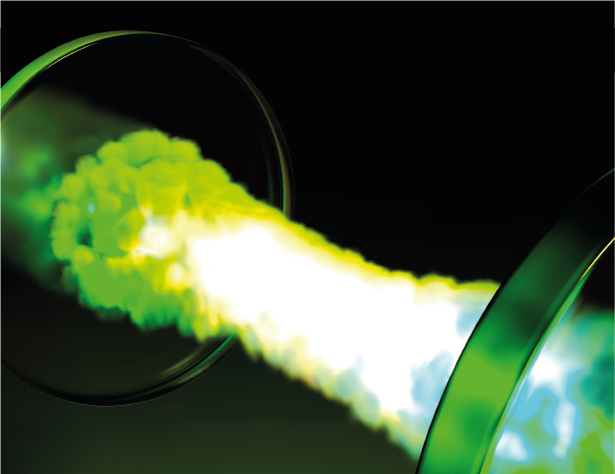 Optical gas in a microcavity